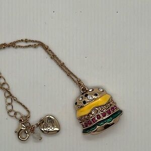 Betsy Johnson, snack attack hamburger necklace